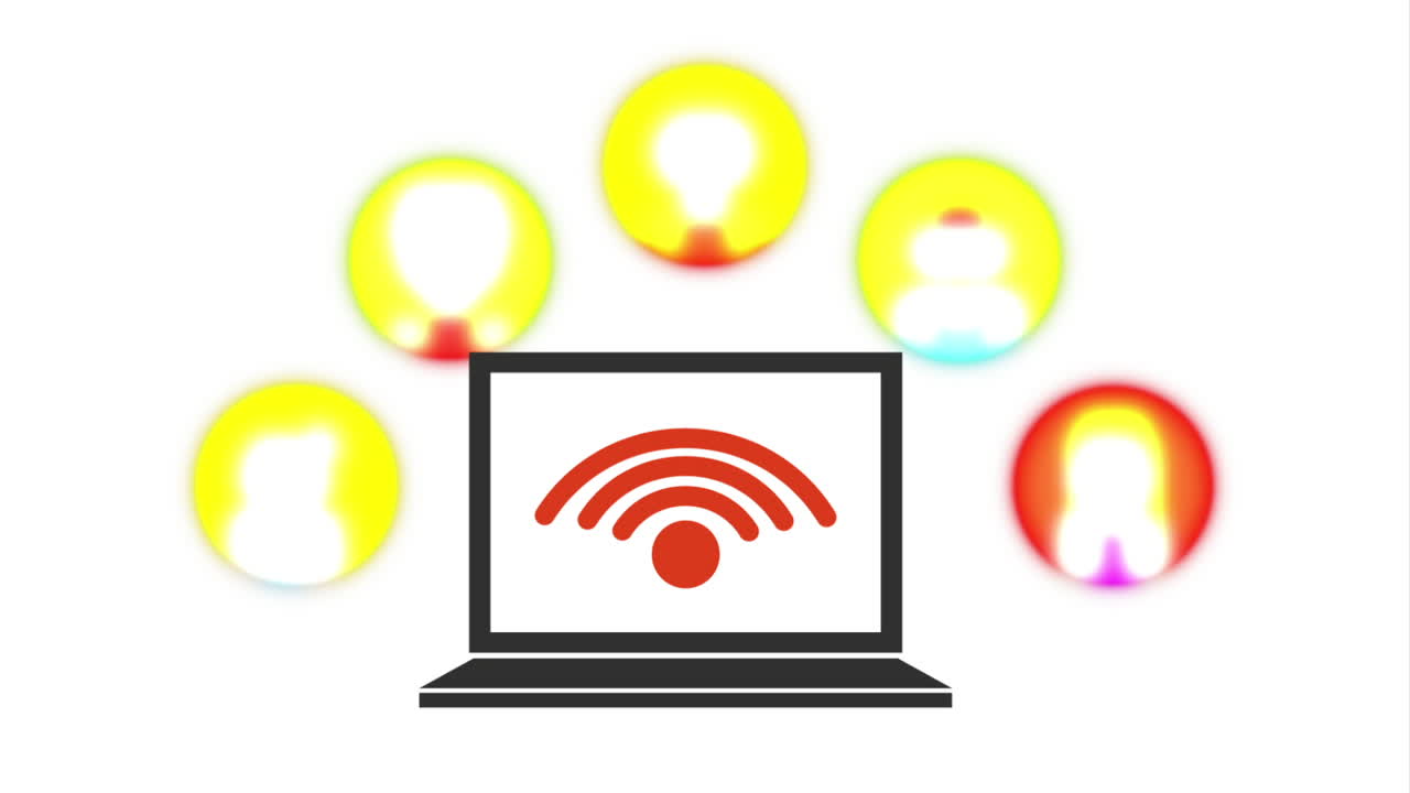 노트북 와이파이 네트워크를 통해 연결된 사람들