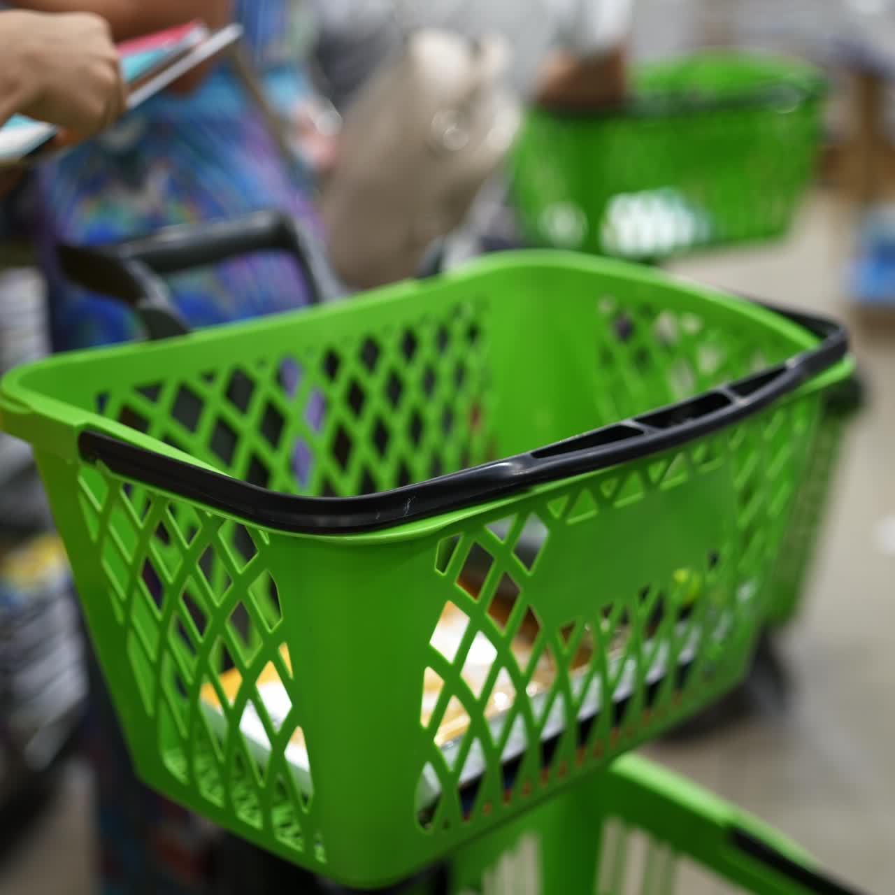 Boy choosing school supplies