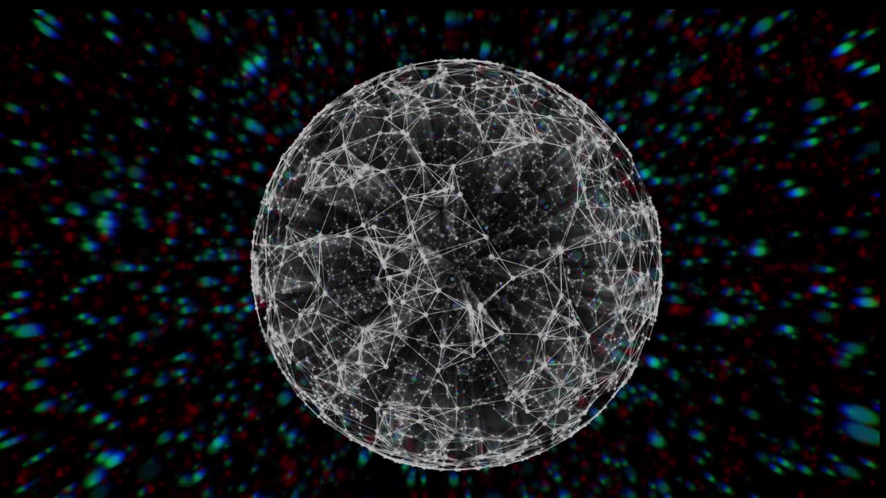 plexo de animación de bucle de tecnología de fantasía