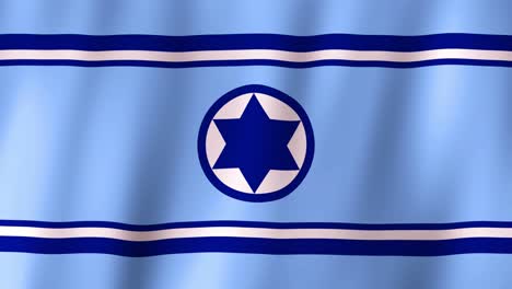 The-flag-of-the-Israeli-Air-Force-waving,-part-of-the-IDF