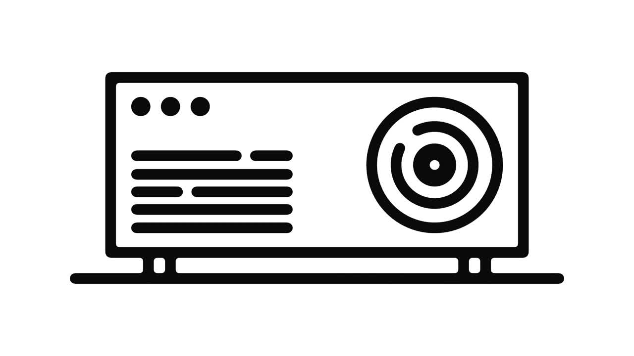 Projector Line Motion Graphic