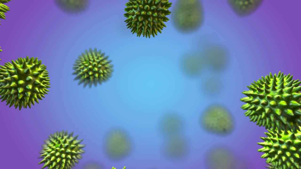 Virus verde in movimento