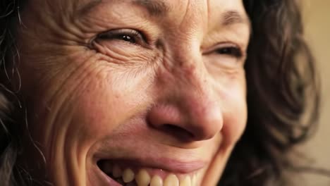 a woman experiences a joyful moment at her home, smiling brightly as sunlight streams through a window, illuminating her happiness. the atmosphere feels warm and inviting.