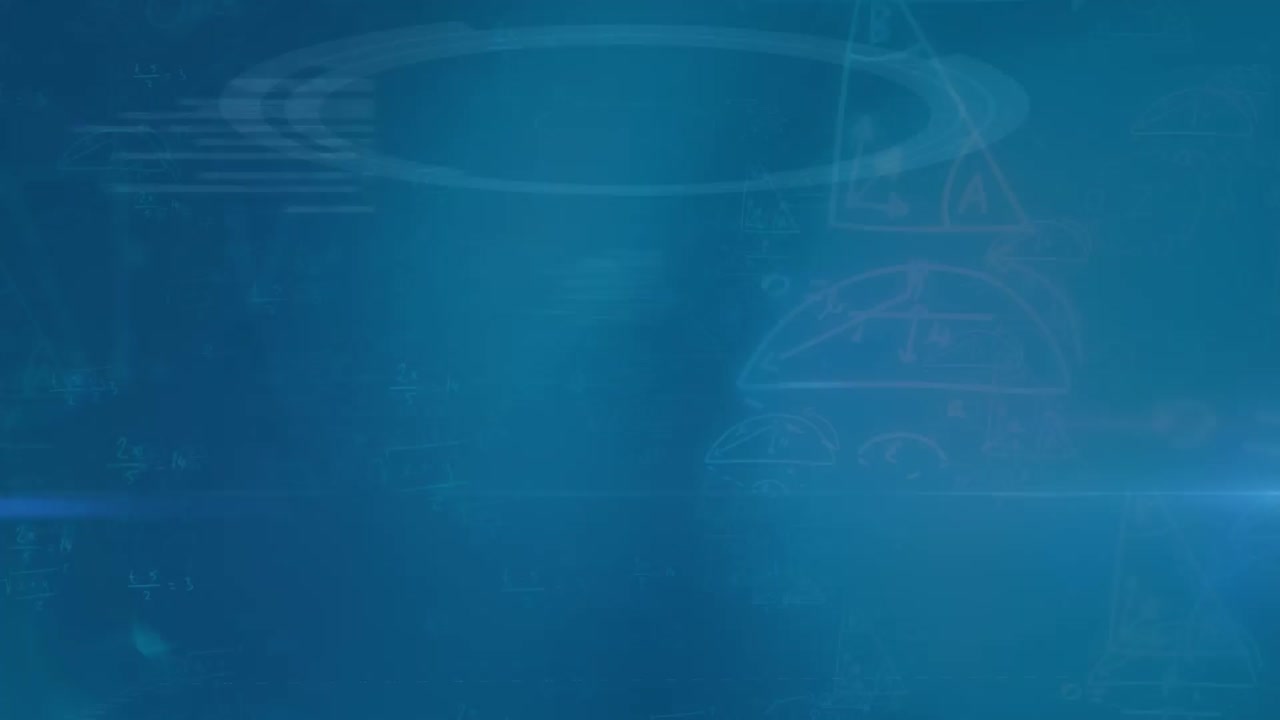 animación de moléculas y globo sobre fondo negro