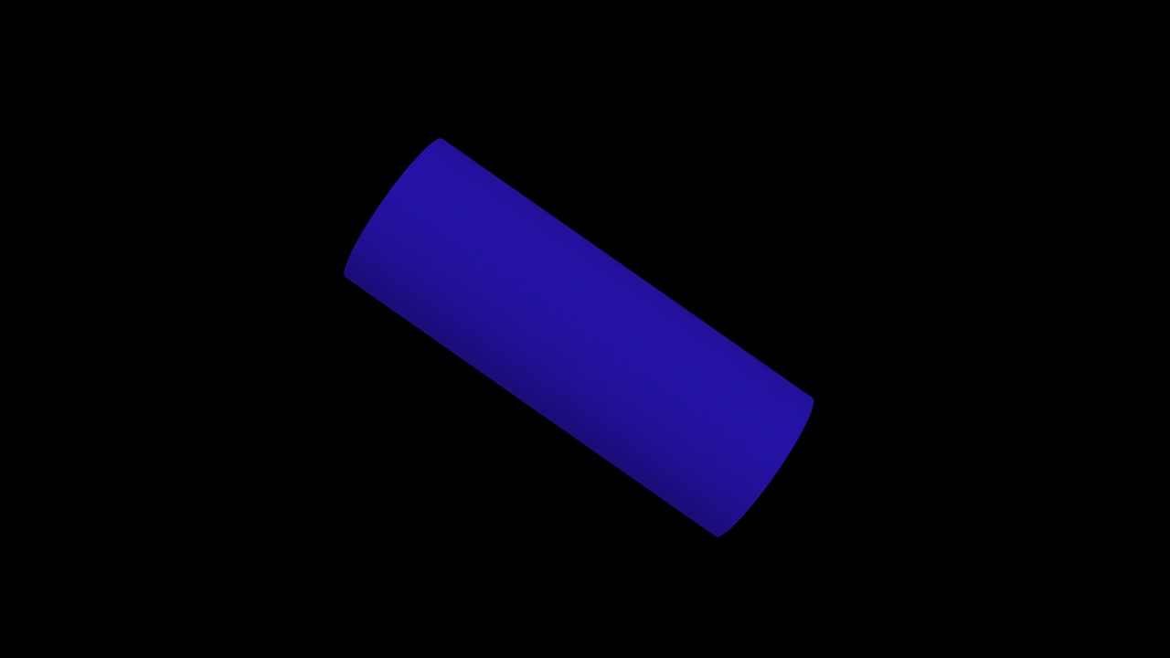 gráficos de movimiento de animación de cilindro cg