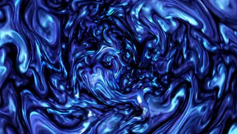 dynamic blue waves swirling and morphing into mesmerizing fluid patterns, generating hypnotic visual effects through seamless motion design transformation