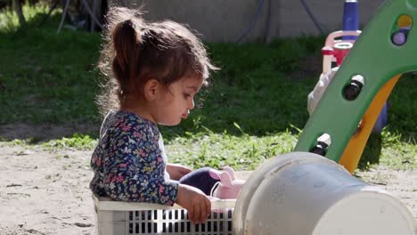 a-Child-Girl-Spitting-saliva-splashing-around-during-covid-19-isolation---Medium-shot-Slowmotion