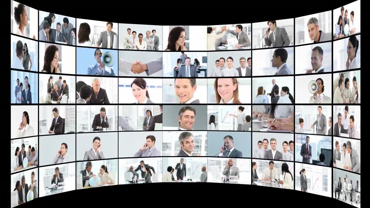 montaje de video de negocios