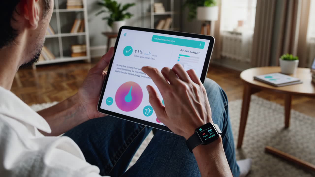 Modern Home Office and Smart Home Automation