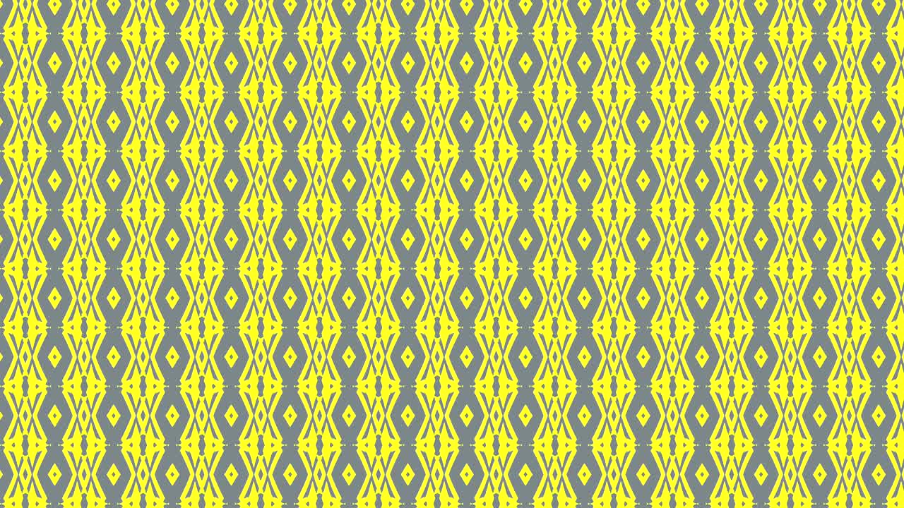 Seamless vertical rows of yellow geometric shapes gray background
