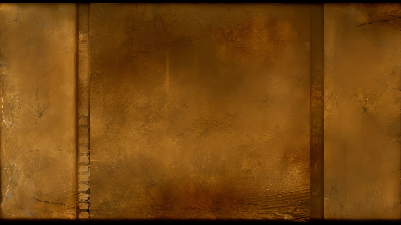 Animation of orange shapes moving over wall