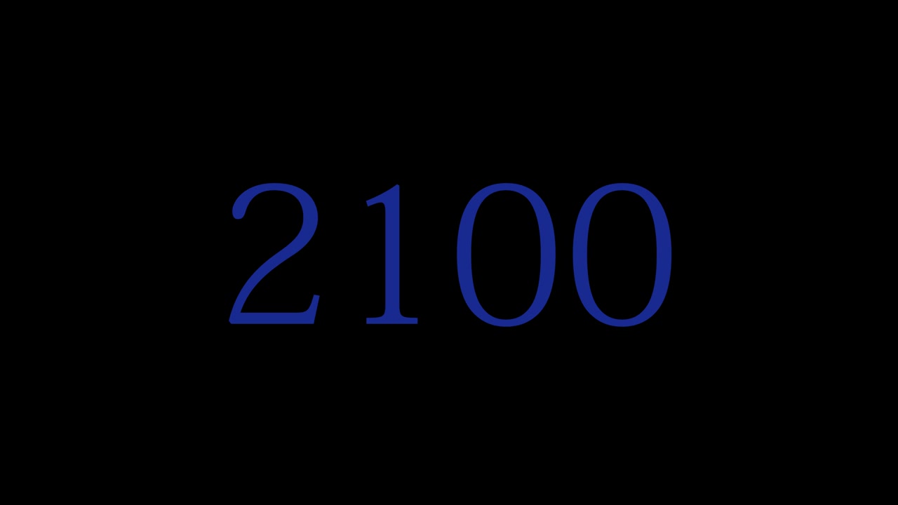 2100 text animation motion graphics