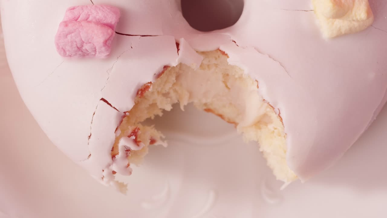White Plate on Pink Polka Dot Tablecloth