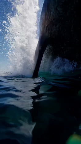 ocean waves and sunny day