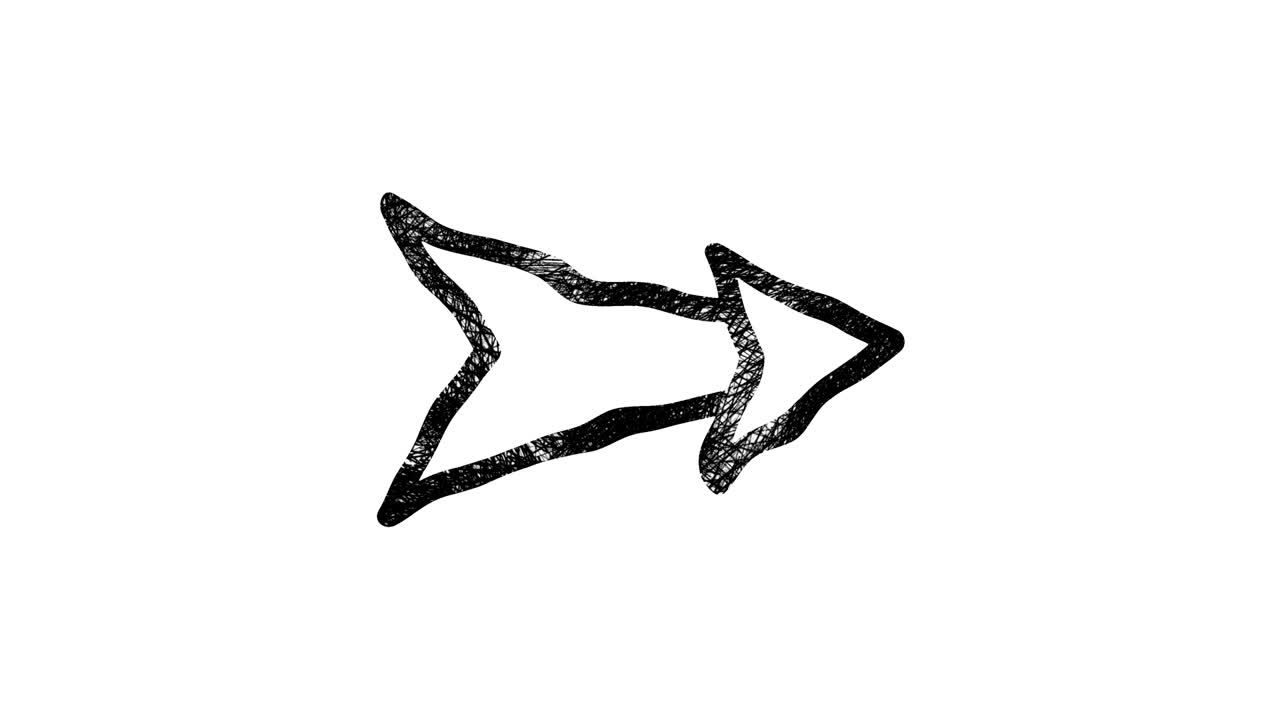 dibujar con la mano la flecha que apunta al óvalo. flecha hacia arriba animación de pizarra gráficos de movimiento 4k