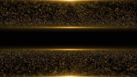 Stage light golden glitter lights particle elegant golden glowing lighting effect sparkle background