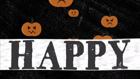 Animación-De-Texto-De-Feliz-Halloween-Y-Calabazas-Sobre-Formas