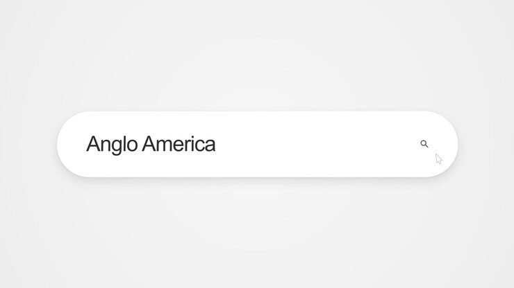 Typing Anglo American On A Web Search Bar Displayed On A Computer Screen