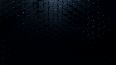 honeycomb mosaic with black hexagons 3d render vj loop animation