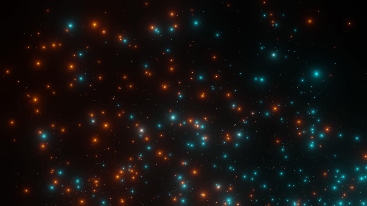 Abstract motion background shining colorful particles