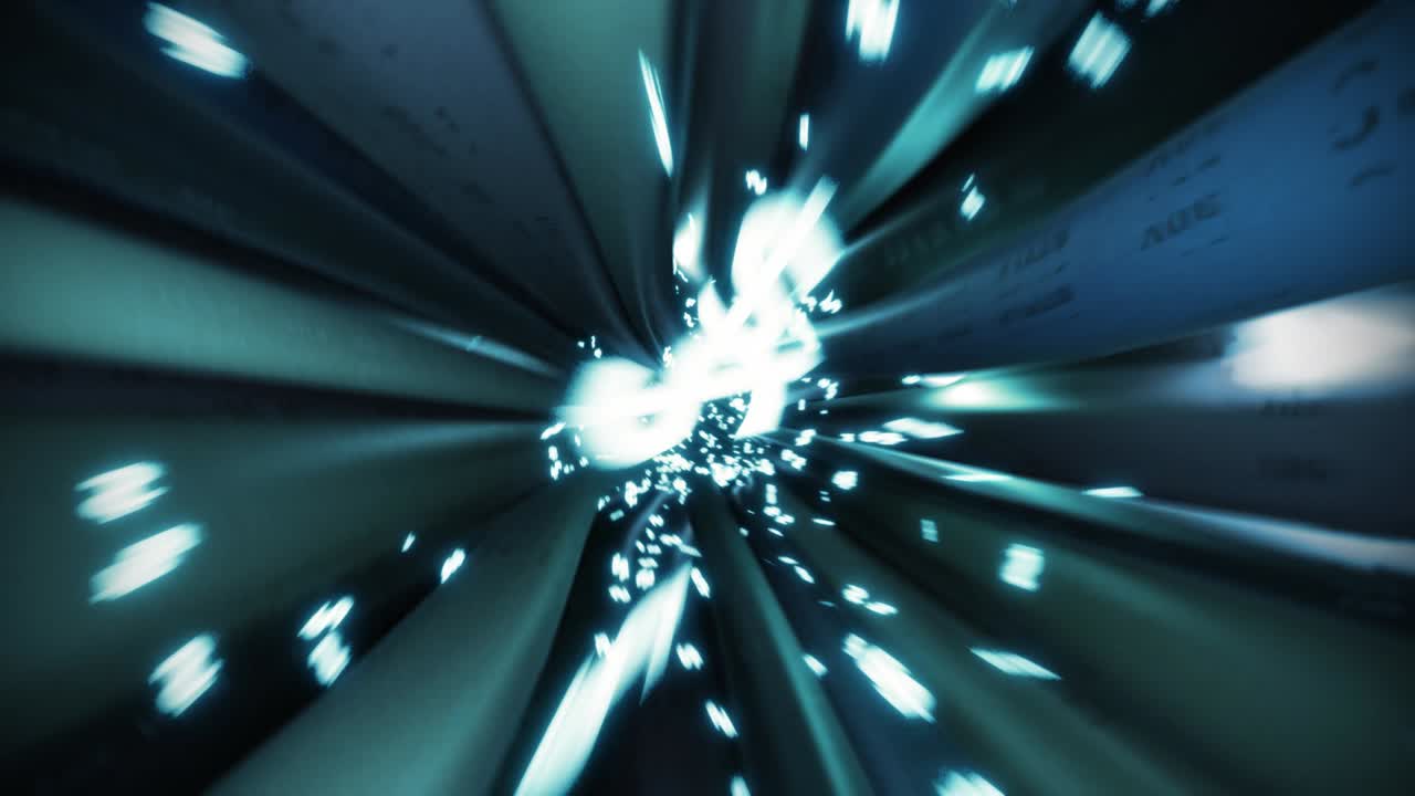 los cables, los cables, el signo del dólar, el vuelo a través de los datos, internet, el circuito de energía, la fibra 4k.