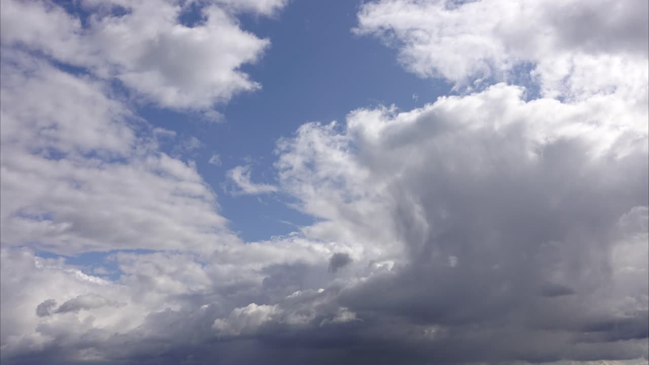 Clouds in the sky. Cloud motion shot. Time lapse