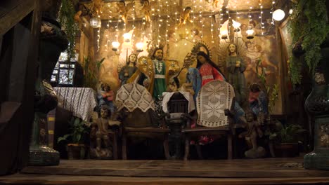 yap-san diego ancestral house catholic religious wood carvings, philippines