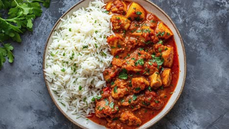 chicken curry with rice