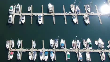 moored sailing boats in inner harbour, baltimore