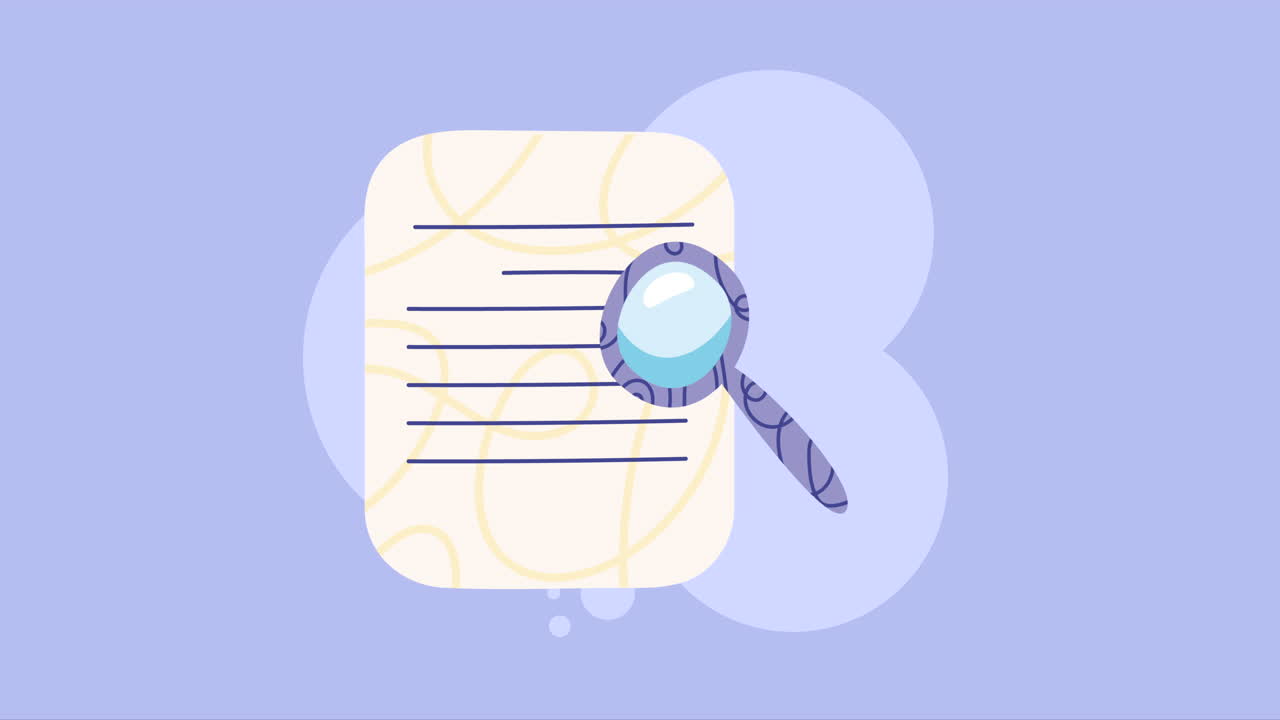 animación en formato papel de archivo de documento