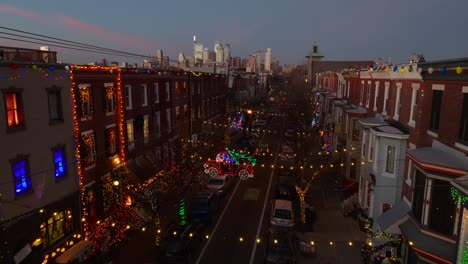 outdoor christmas light display on south 13th st