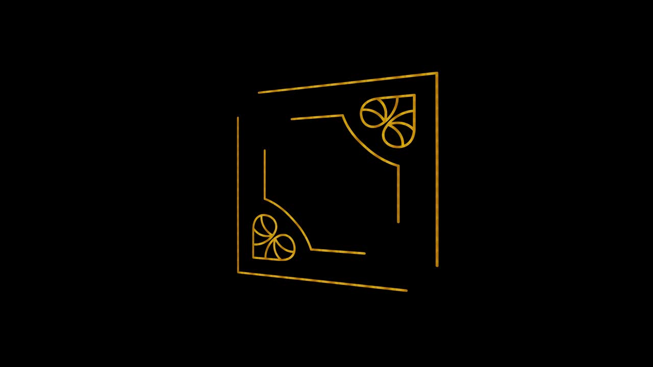 Background video footage with gold patterns and textures for video composing
