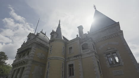 exterior of a grand european-style palace or castle