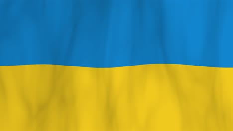 ukrainian flag waving in the wind