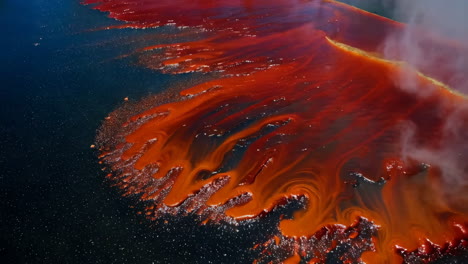 toxic red water spill