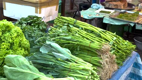 fresh vegetables at a market