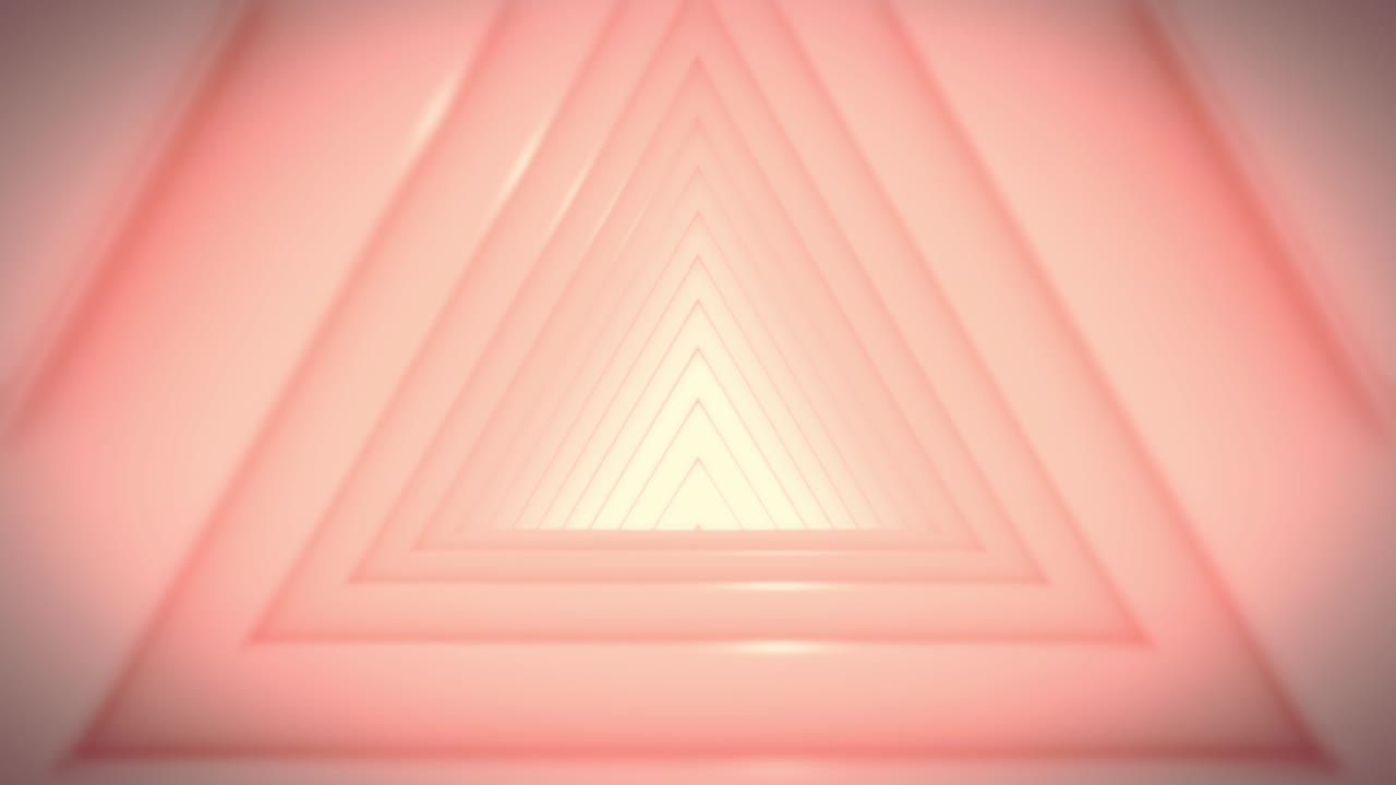 Triangle Tunnel of Abstract LoopPale Pink