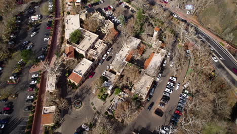 Tlaquepaque-Arts-Shopping-Village-In-Sedona,-Arizona-Usa