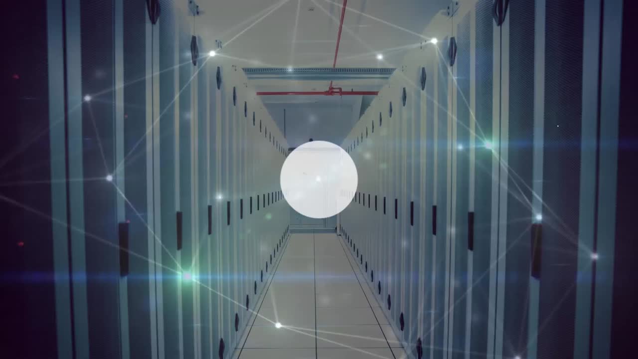 연결 네트워크를 통해 서버  ⁇ 의 애니메이션