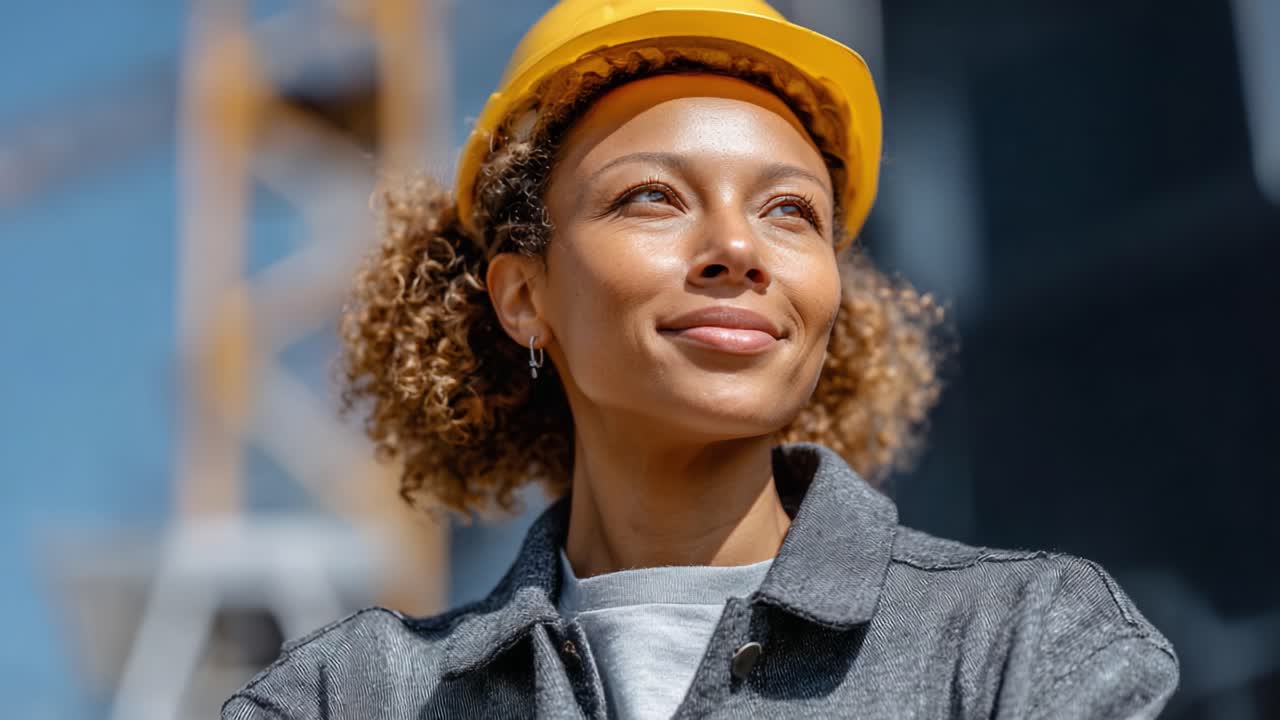 An Inspiring Construction Worker Reflects on Progress with a Sense of Pride: A Glimpse into the World of Hard Work and Dedication in the Industry