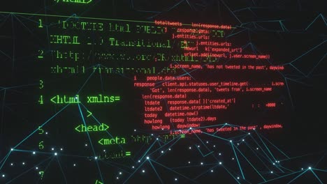 Big data visualization black background