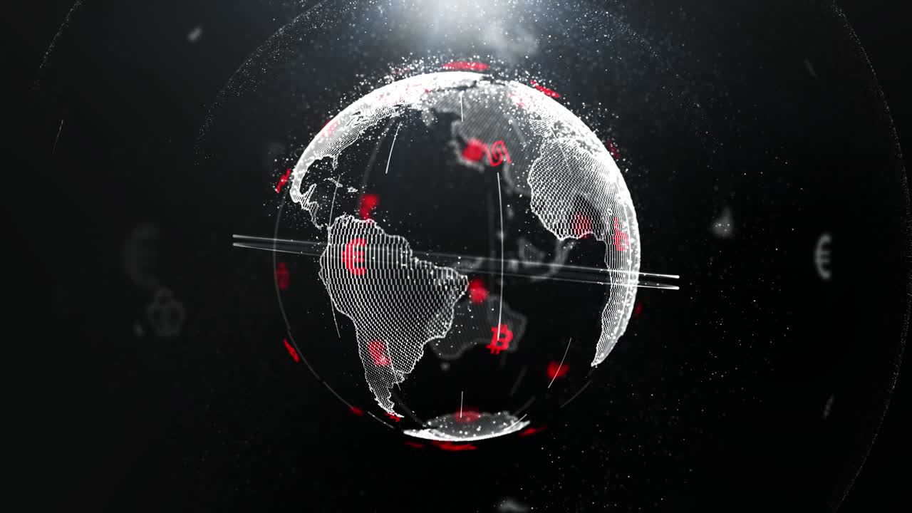 fondo del mapa tecnológico del mundo 4k