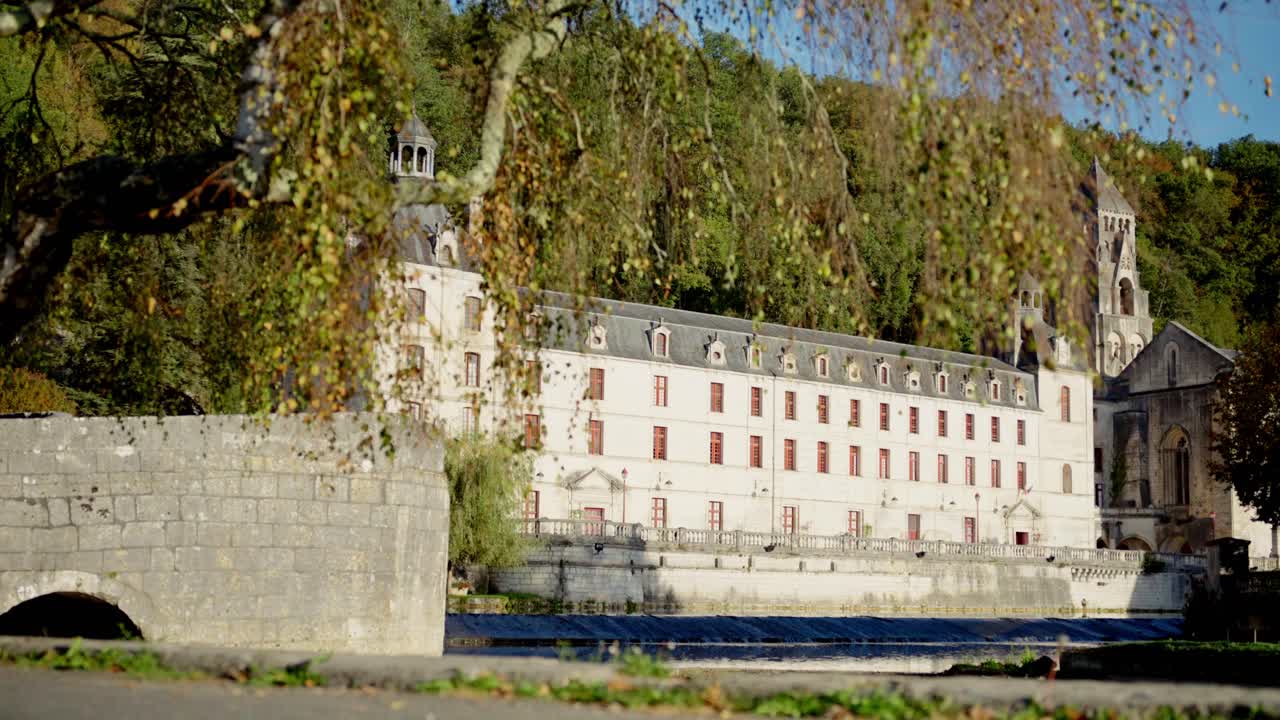 Slide movement of Brantôme, small town near Périgueux, the Little Venice of France, Dordogne