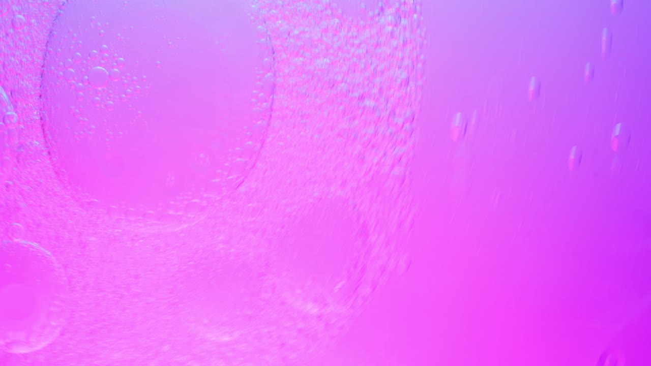 vista superior girar burbujas abstractas coloridas, 4k burbujas abstractas de fondo.