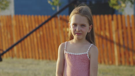 young girl outdoors