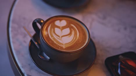 coffee in cup 4k uhd