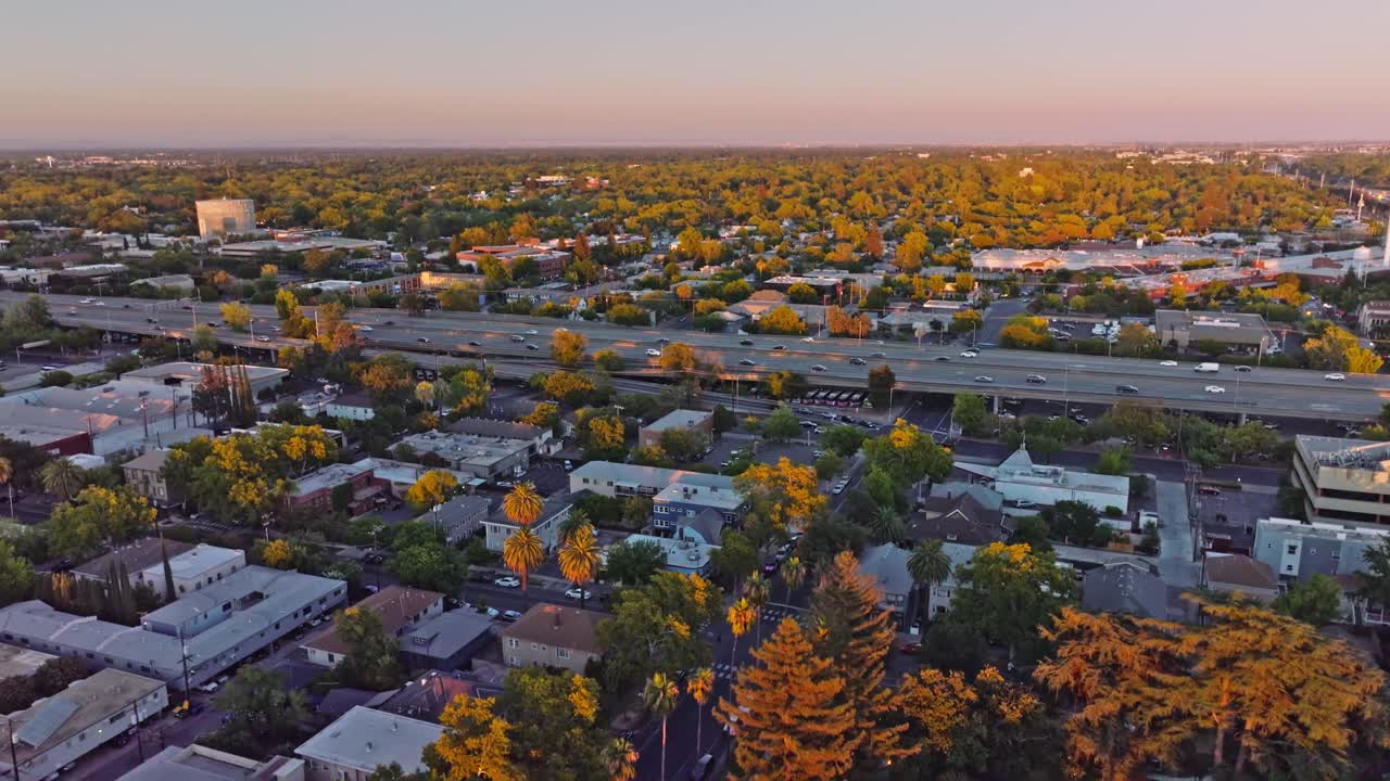 Aerial View of Sacramento Downtown