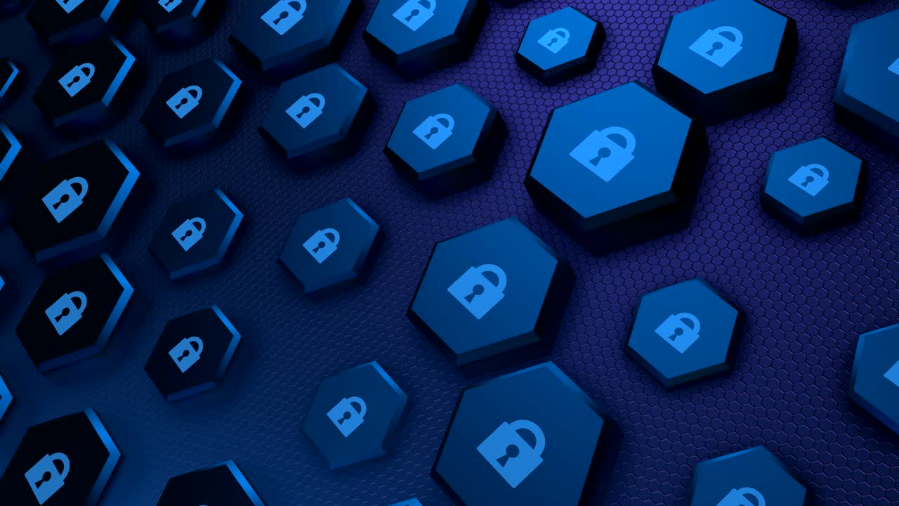 Visualization of cyber attacks. Concept of data security.