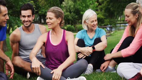 Group-of-people-interacting-with-each-other-in-the-park