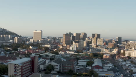 cape town cityscape view from above